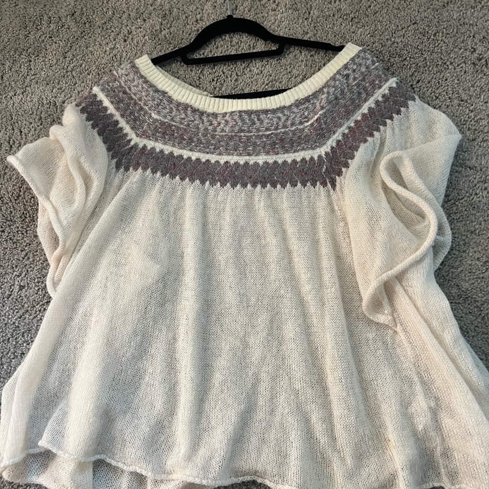 Free people cream sweater